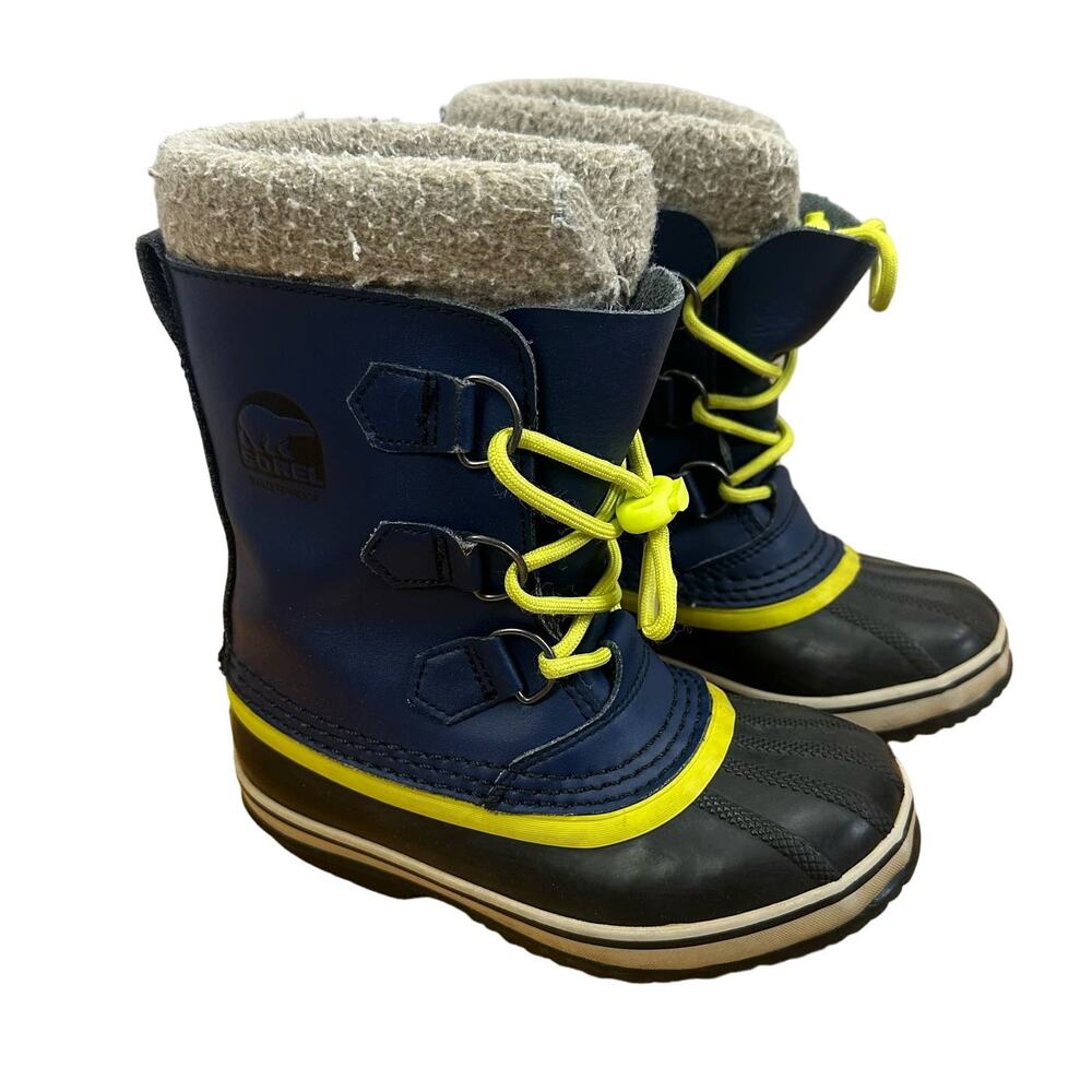 Sorel Kids Boots - Blue and Yellow